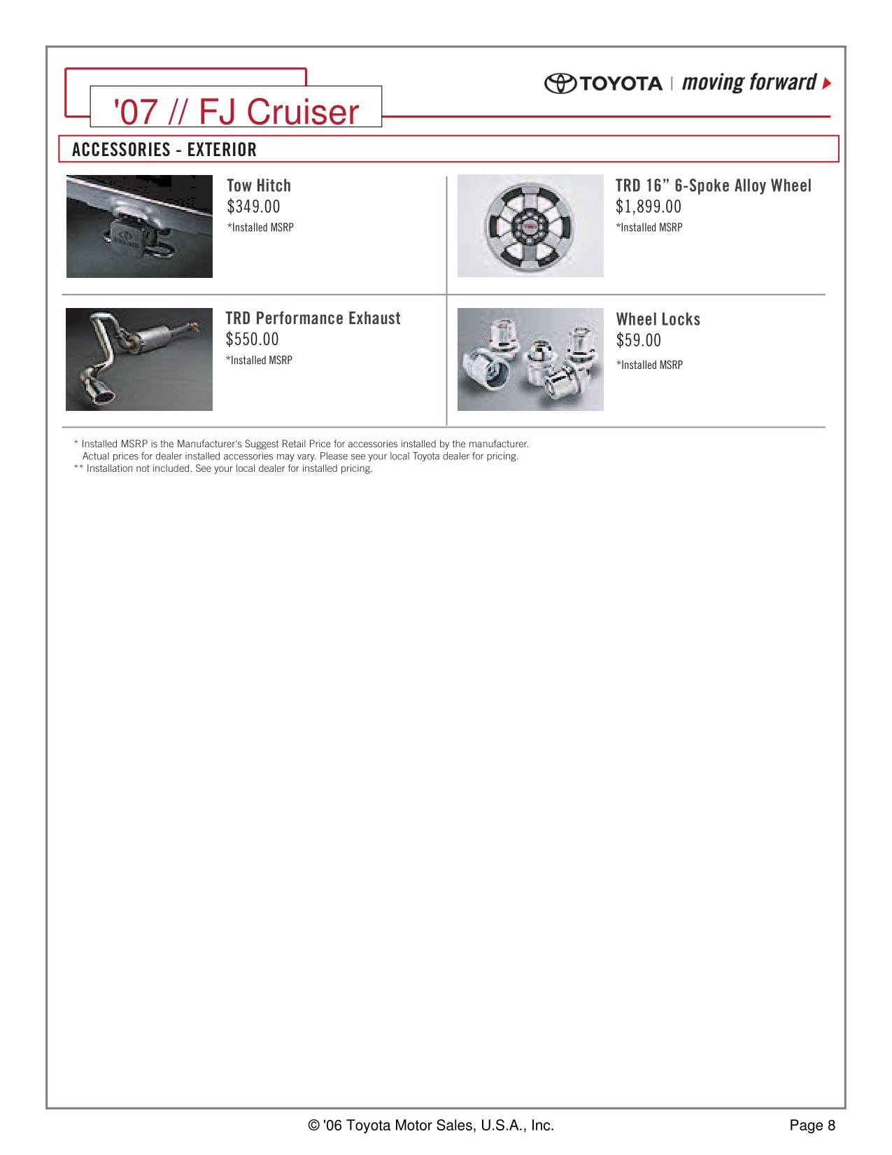 2013 Toyota FJ Cruiser Brochure Page 11
